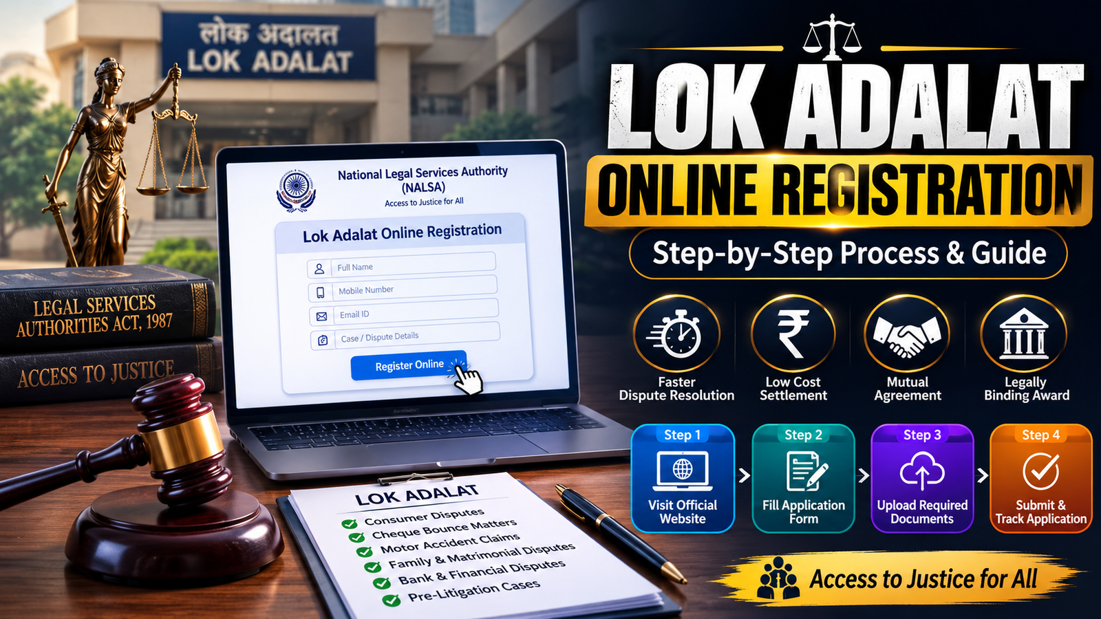 Read more about the article Lok Adalat Online Registration Process