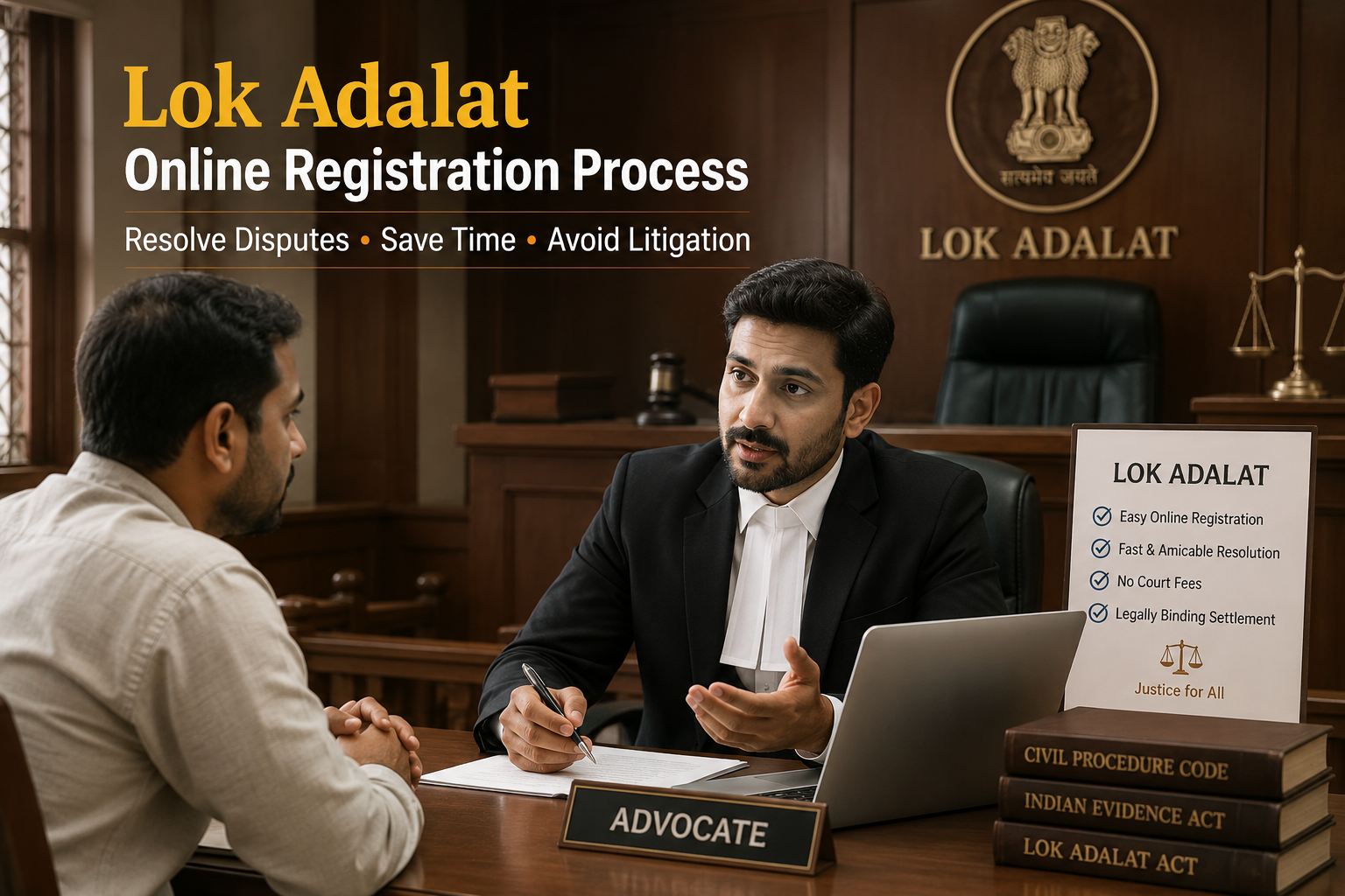 Read more about the article Lok Adalat Online Registration Process in India