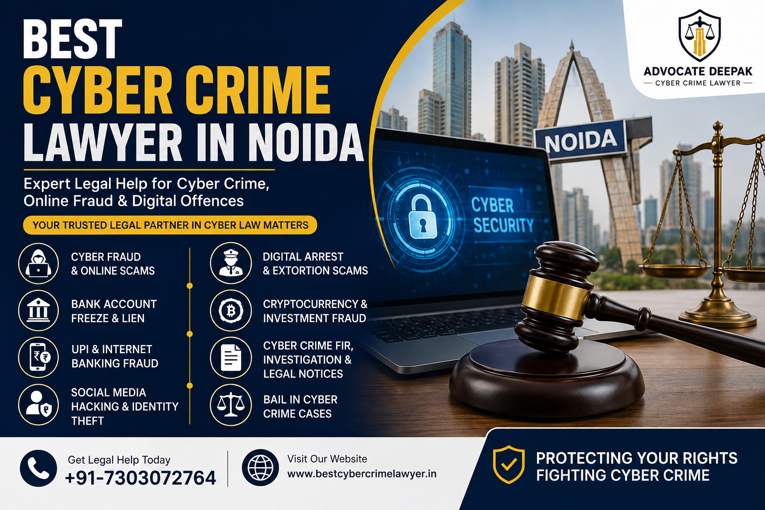 You are currently viewing Best Cyber Crime Lawyer in Noida