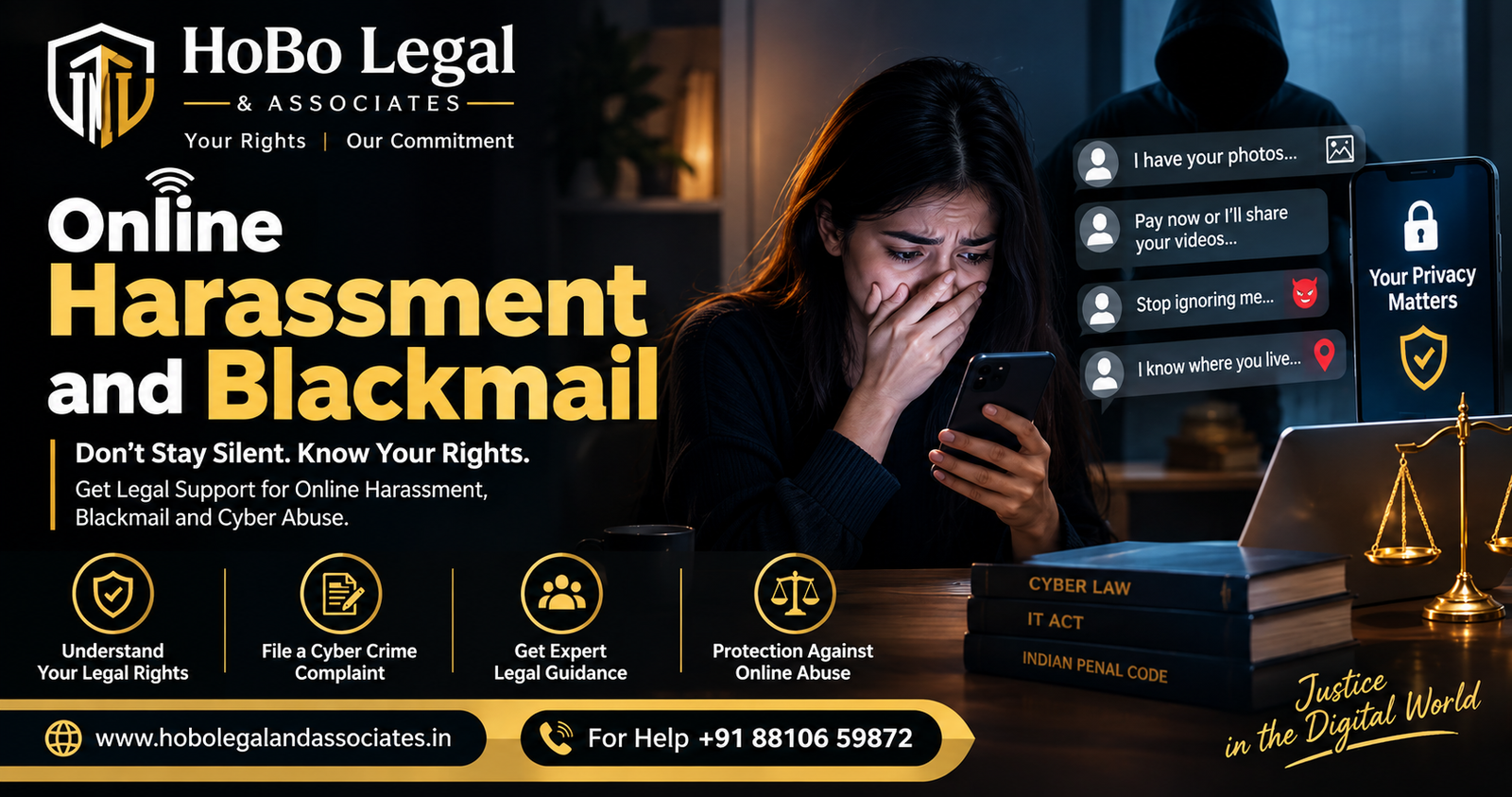 Read more about the article Online Harassment and Blackmail in India