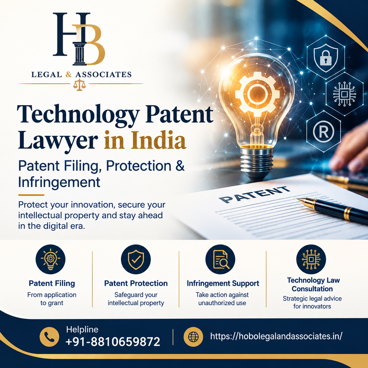 Read more about the article Technology Patent Lawyer in India – Patent Filing, Protection & Infringement