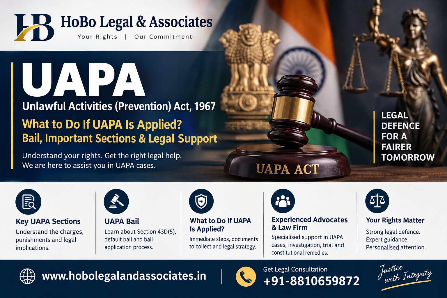 Read more about the article UAPA – Ufnlawul Activities (Prevention) Act, 1967: What to Do If UAPA Is Applied, UAPA Bail, Sections and Advocate for UAPA Cases