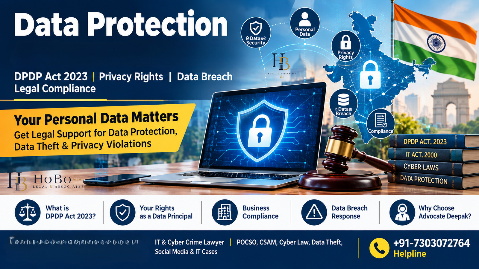 Read more about the article DPDP Act, 2023: Data Protection & Data Privacy Law Firm in India