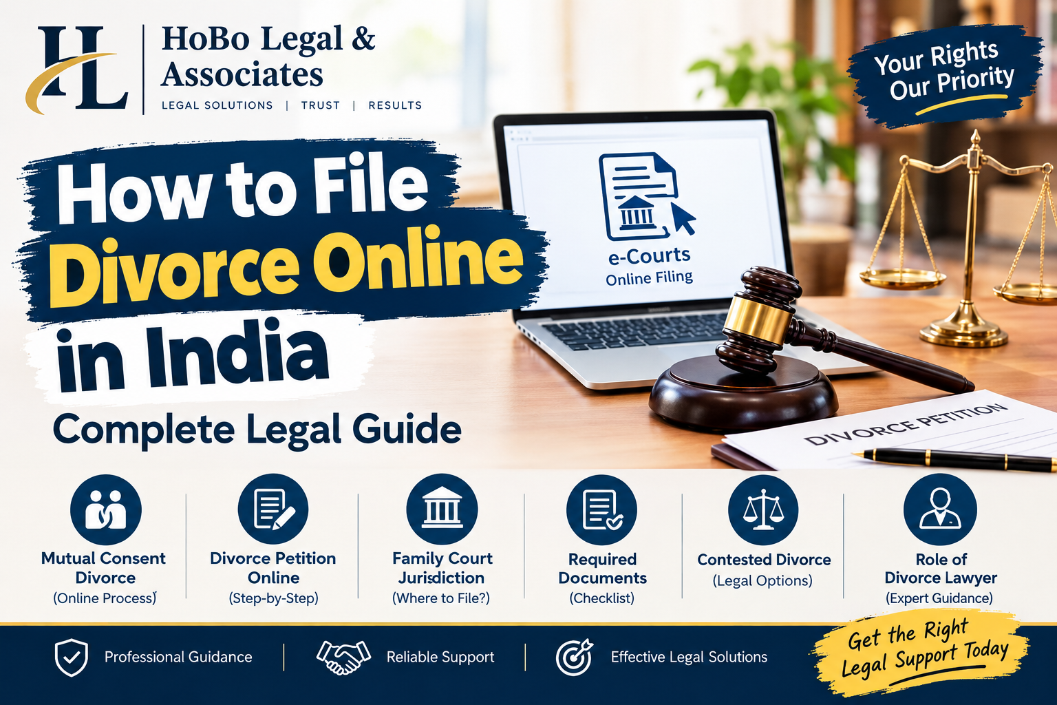Read more about the article How to File Divorce Online in India: Complete Legal Guide
